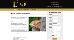 Desktop Screenshot of bbcustomsheetmetal.com